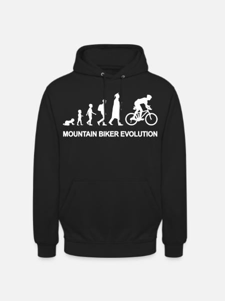 From child to mountain biker - Unisex Hoodie - black