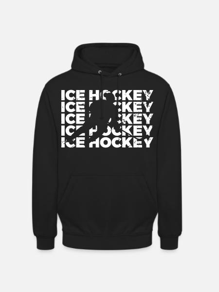 Eishockey - Unisex Hoodie - Schwarz