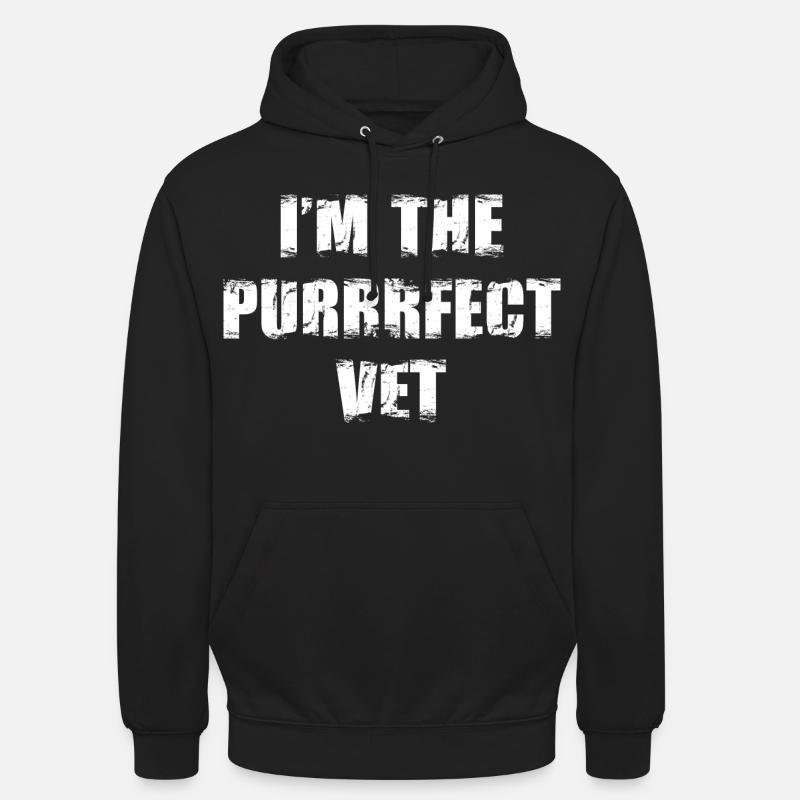 Ich bin der perfekte Tierarzt - Unisex Hoodie - Schwarz