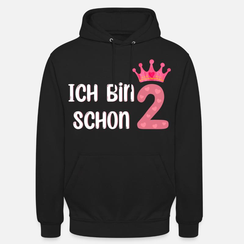 Ich bin schon 2 - Unisex Hoodie - Schwarz