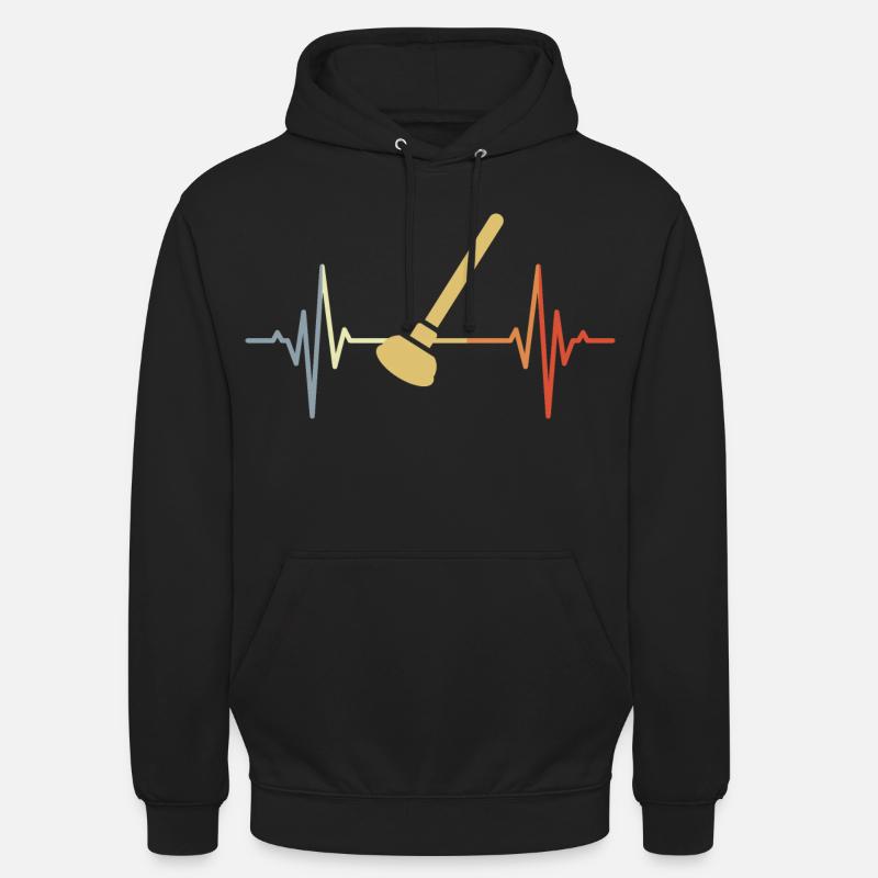 Fréquence d’impulsion de la ventouse rétro - Sweat-shirt à capuche unisexe - noir