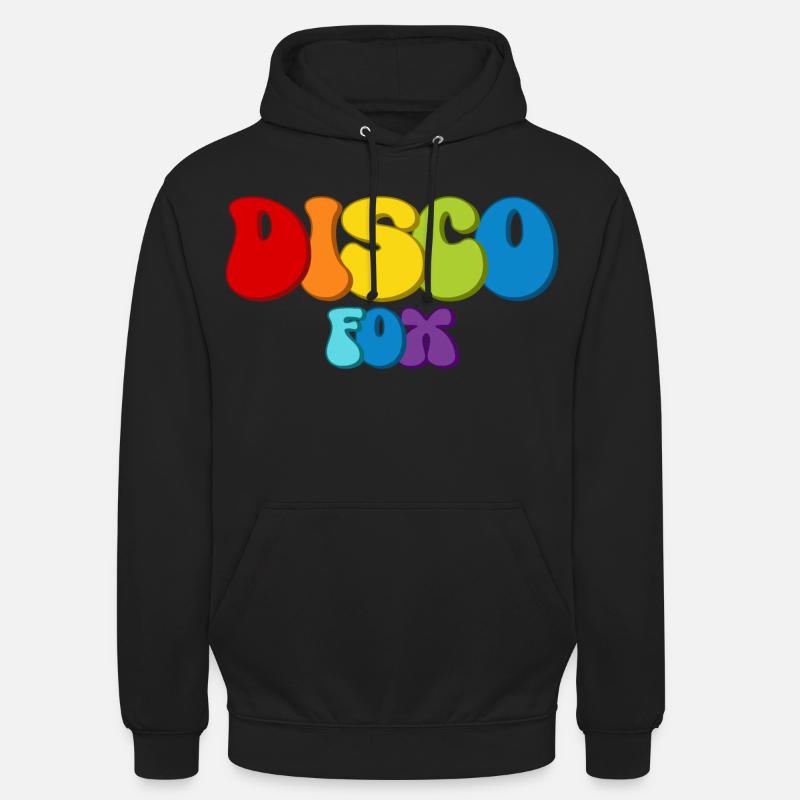 Disco Fox - Sweat-shirt à capuche unisexe - noir
