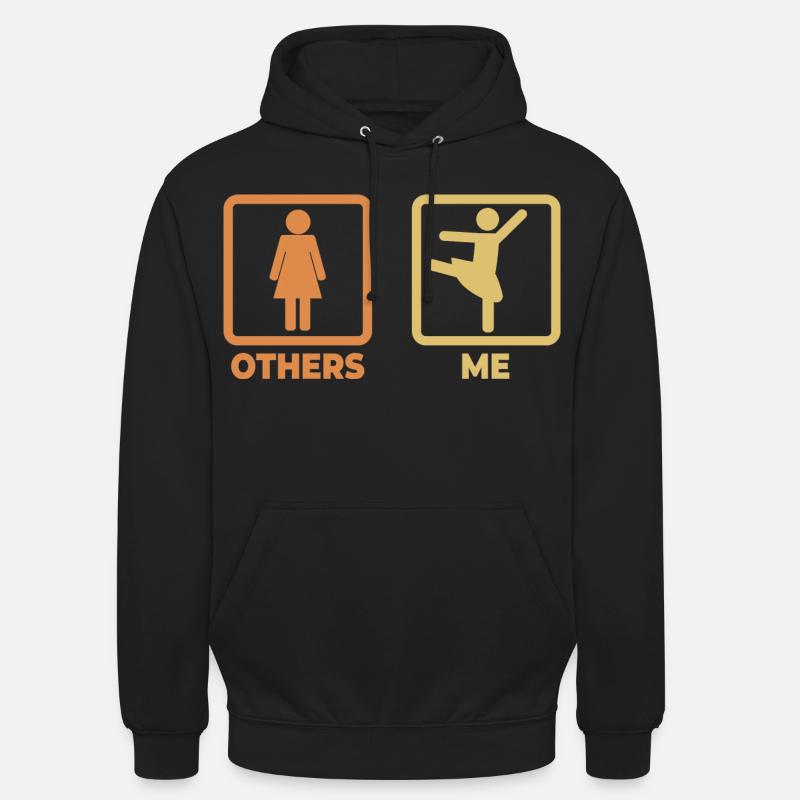 Figurines de bâton de ballet - Sweat-shirt à capuche unisexe - noir