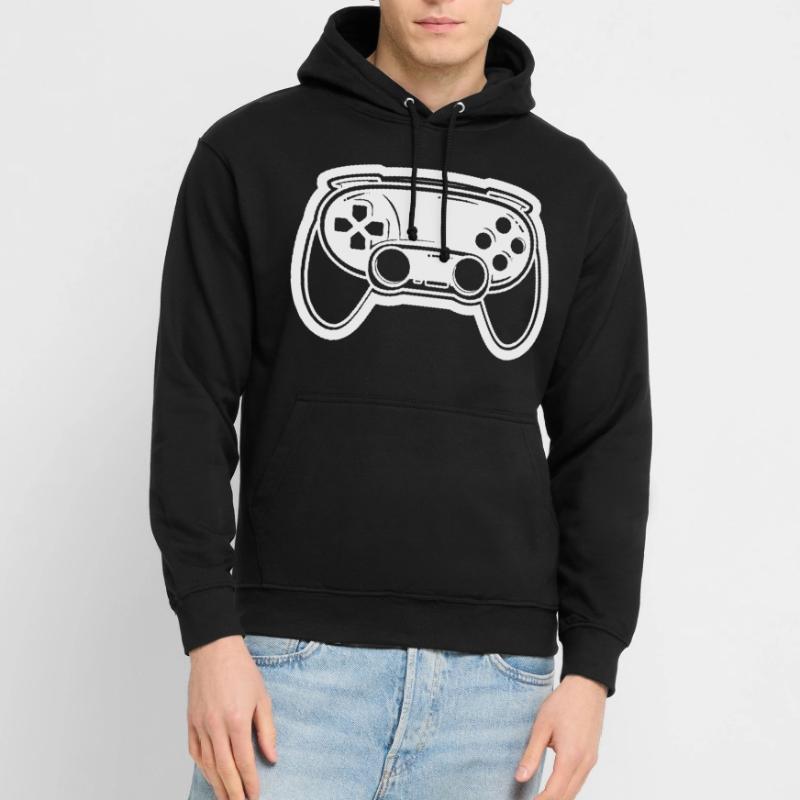 Dessin de manette de jeu vidéo Sweat-shirt à capuche unisexe