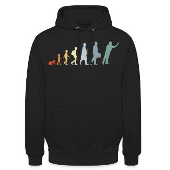 Darter Evolution - Unisex Hoodie - Schwarz - Vorne - Alina (178cm) & Michal (187cm)