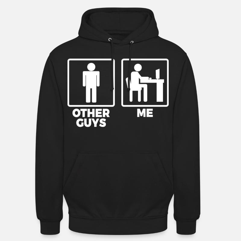 Software Engineer Stick Figures - Unisex Hoodie - black