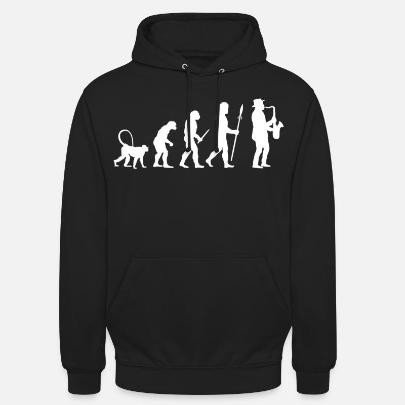 Evolution der Jazz Musik - Unisex Hoodie - Schwarz
