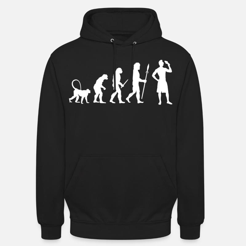Évolution de la crème glacée - Sweat-shirt à capuche unisexe - noir