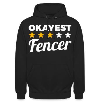 Best Fencer - Unisex Hoodie - black - Front - Alina (178cm) & Michal (187cm)