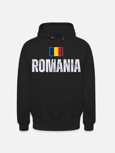 I love Romania, Romanian pride - Unisex Hoodie - black