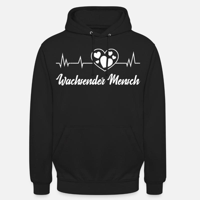 Werdende Mutter WACHSENDER MENSCH Lustig - Unisex Hoodie - Schwarz