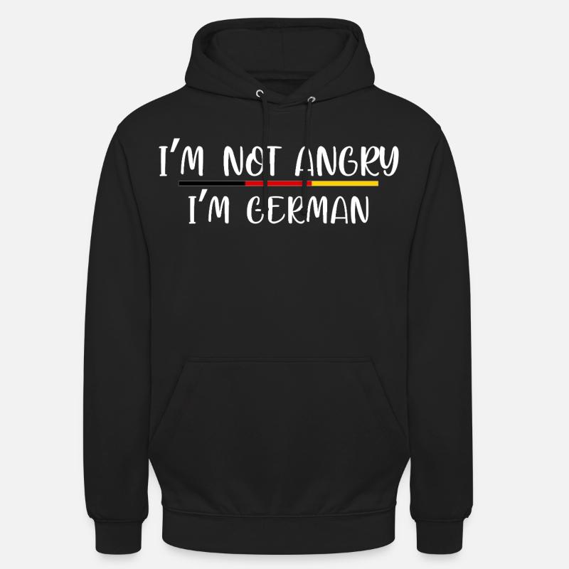 Humorous German Identity Statement - Unisex Hoodie - black