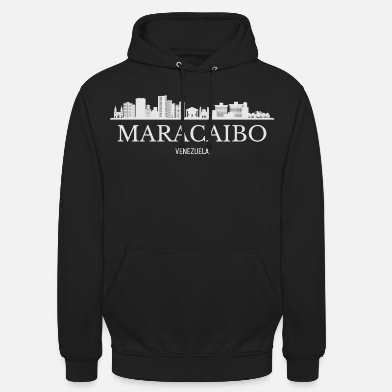 Maracaibo Skyline, Maracaibo Venezuela - Sweat-shirt à capuche unisexe - noir