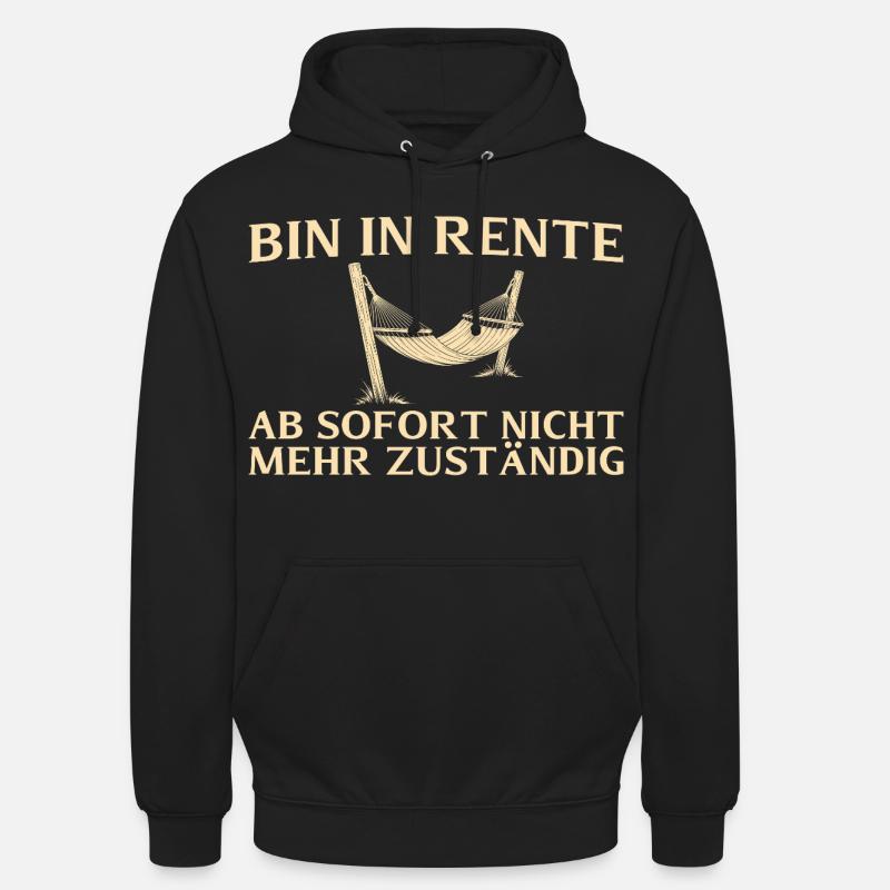 Rente N’est plus responsable - retraite - Sweat-shirt à capuche unisexe - noir