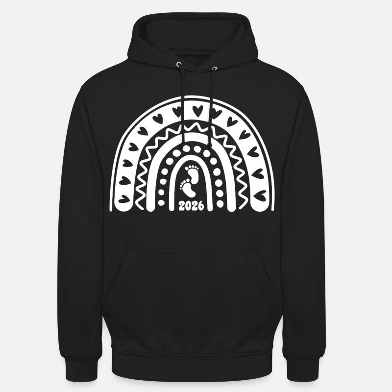 Quand l’amour devient vie - Bébé 2026 - Sweat-shirt à capuche unisexe - noir