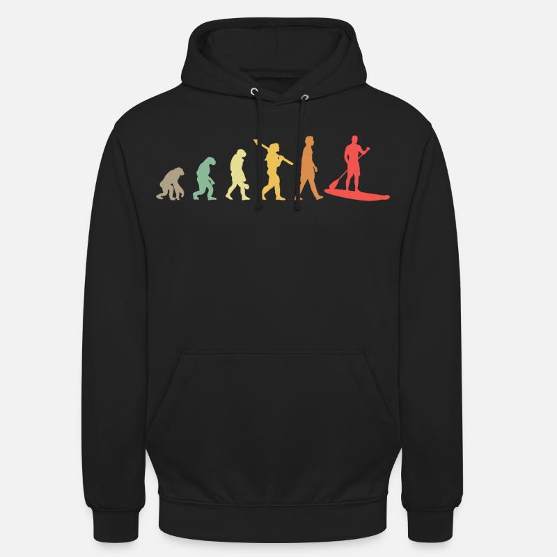 Kayak Evolution Kayak Development Retro - Unisex Hoodie - black