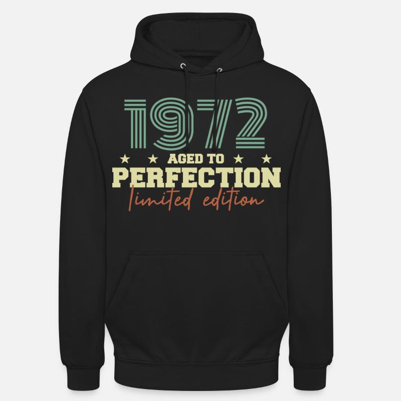1972 - Bluza z kapturem typu unisex - czarny