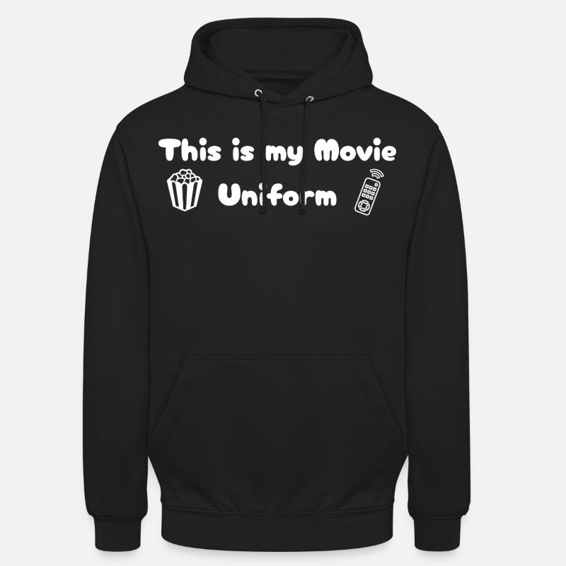 Soirée cinéma - Uniforme - Sweat-shirt à capuche unisexe - noir