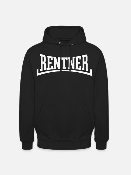 Retirees (Pension/Retirement/Concave/White) - Unisex Hoodie - black