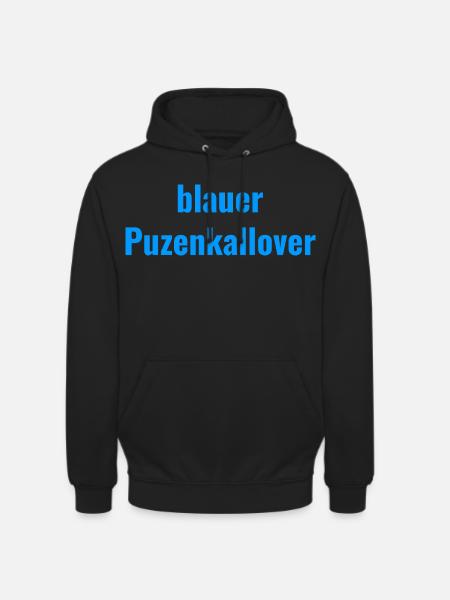 blue Puzenkallover - Unisex Hoodie - black