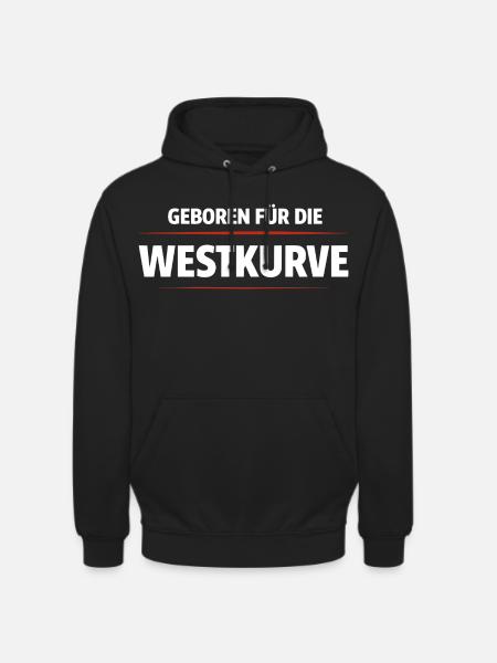 Né pour le Westkurve - Sweat-shirt à capuche unisexe - noir
