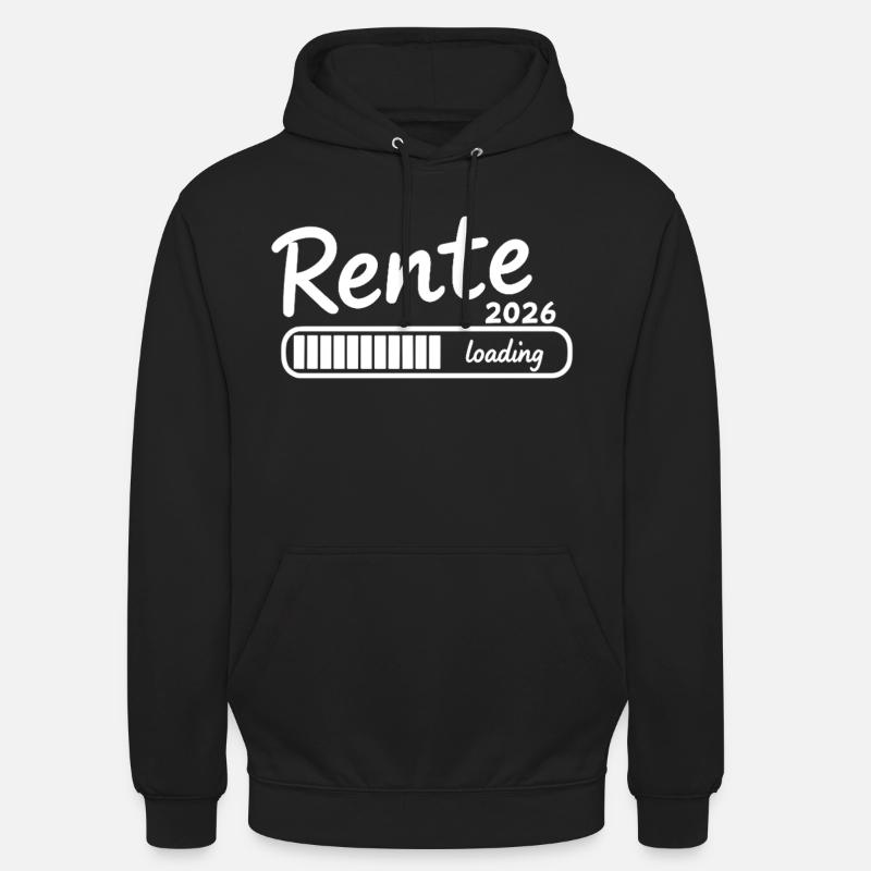 Rente 2026 loading Endlich Ruhestand - Unisex Hoodie - Schwarz