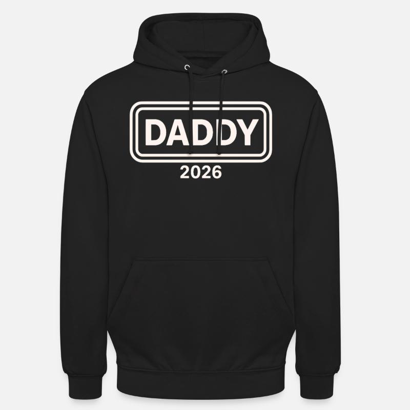 DADDY 2026 Stolzer werdender Vater - Unisex Hoodie - Schwarz