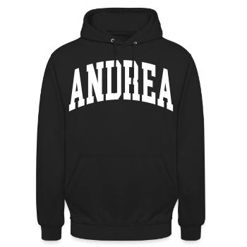 Andrea - Unisex Hoodie - Schwarz - Vorne - Alina (178cm) & Michal (187cm)