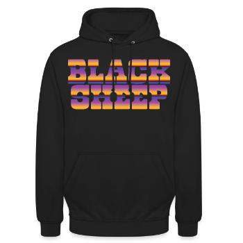 black sheep - Unisex Hoodie - black - Front - Alina (178cm) & Michal (187cm)