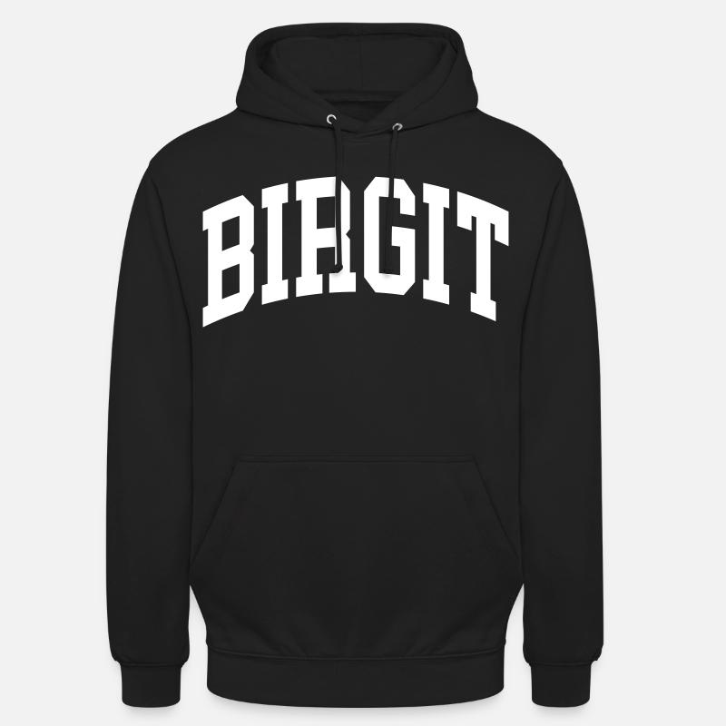 Birgit - Sweat-shirt à capuche unisexe - noir