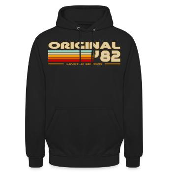 1982 - Unisex Hoodie - black - Front - Alina (178cm) & Michal (187cm)