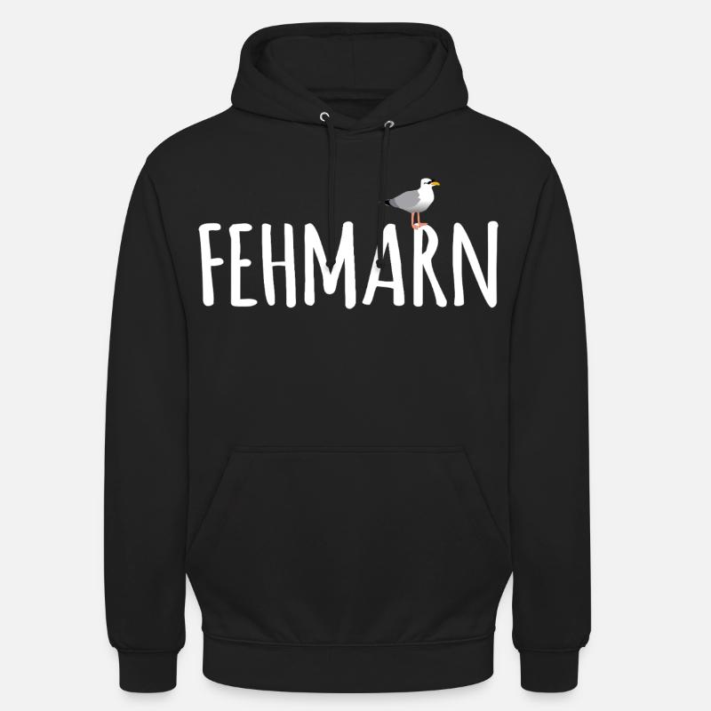 Fehmarn Möwe - Unisex Hoodie - Schwarz