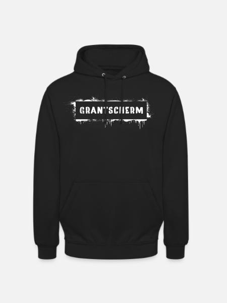 Grantscherm – Viennese dialect saying Grantig - Unisex Hoodie - black