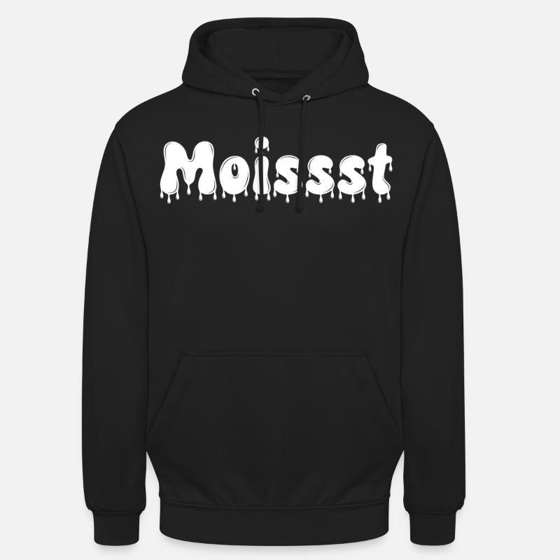 Feuchter tropfender Text - Unisex Hoodie - Schwarz