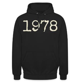 Geburtstagsgeschenk 1978 – Großartig seit 1978 - Unisex Hoodie - Schwarz - Vorne - Alina (178cm) & Michal (187cm)