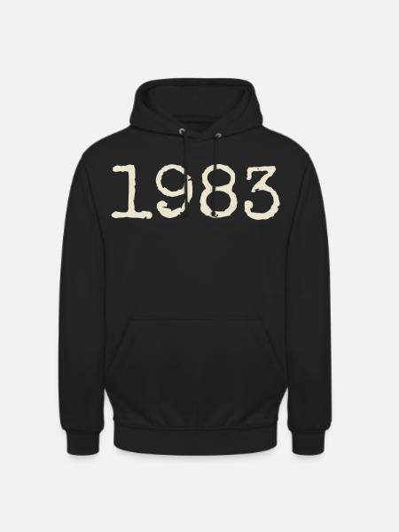 1983 Birthday Gift - Awesome since 1983 - Unisex Hoodie - black
