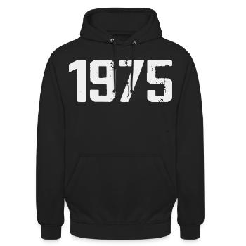 Legendary Since 1975 Vintage 1975 Retro 1975 - Unisex Hoodie - black - Front - Alina (178cm) & Michal (187cm)