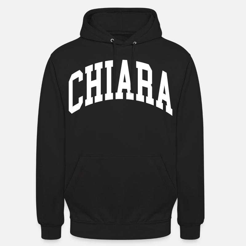 Chiara - Sweat-shirt à capuche unisexe - noir