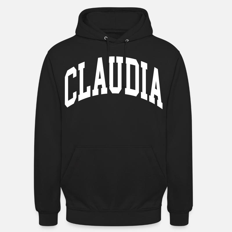 Claudia - Sweat-shirt à capuche unisexe - noir