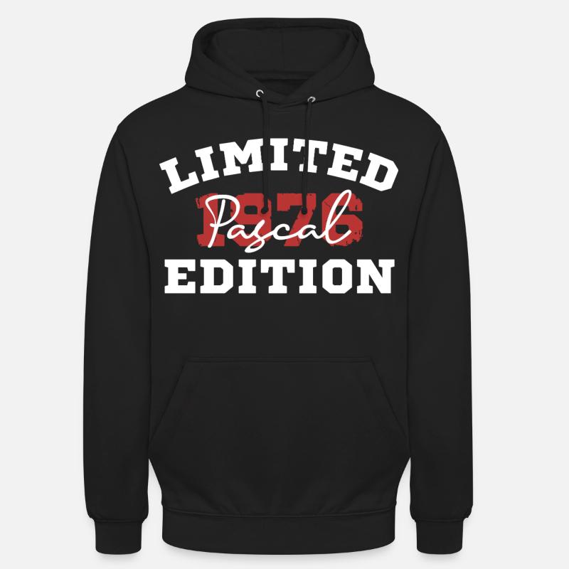 Pascal Édition Limitée 1976 - Sweat-shirt à capuche unisexe - noir