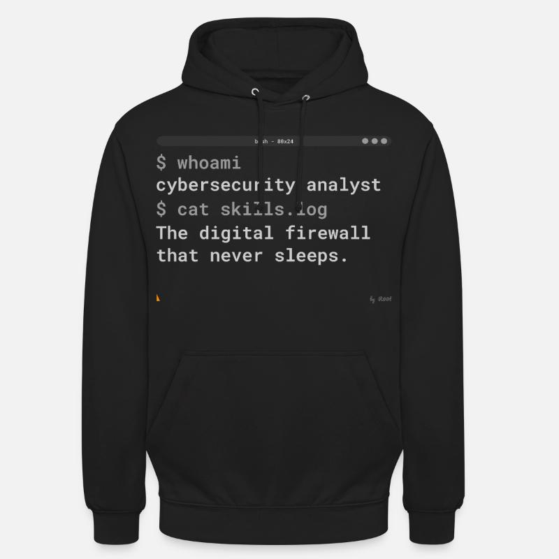 Cybersecurity Analyst Terminal - IT Gift - Unisex Hoodie - Schwarz
