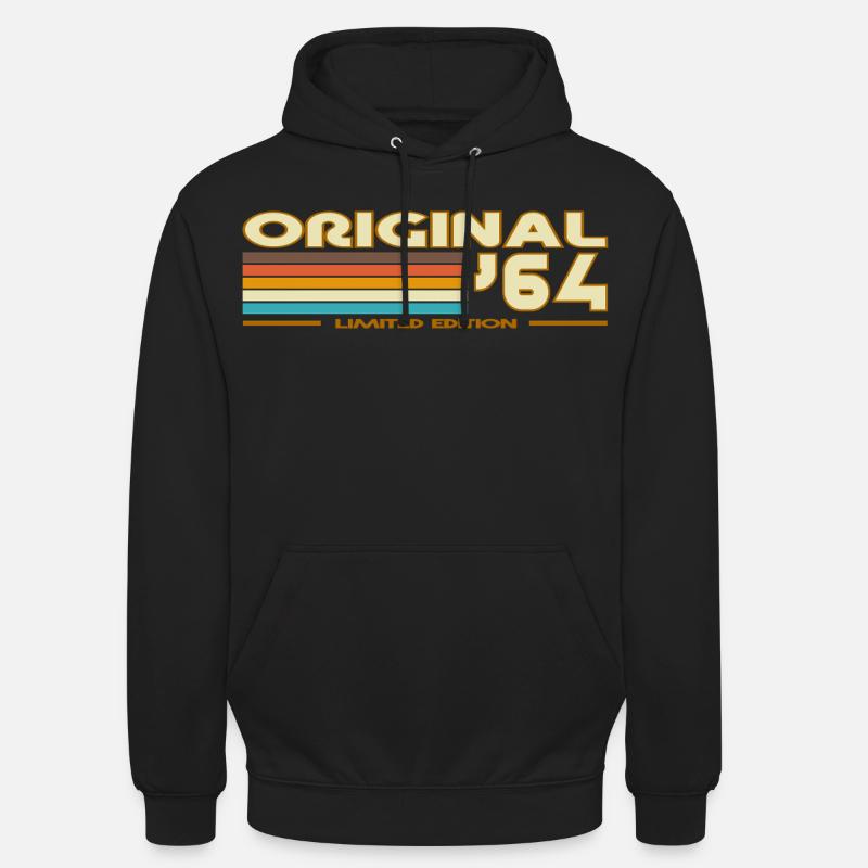 Originales 64 Retro Rainbow - Unisex Hoodie - Schwarz