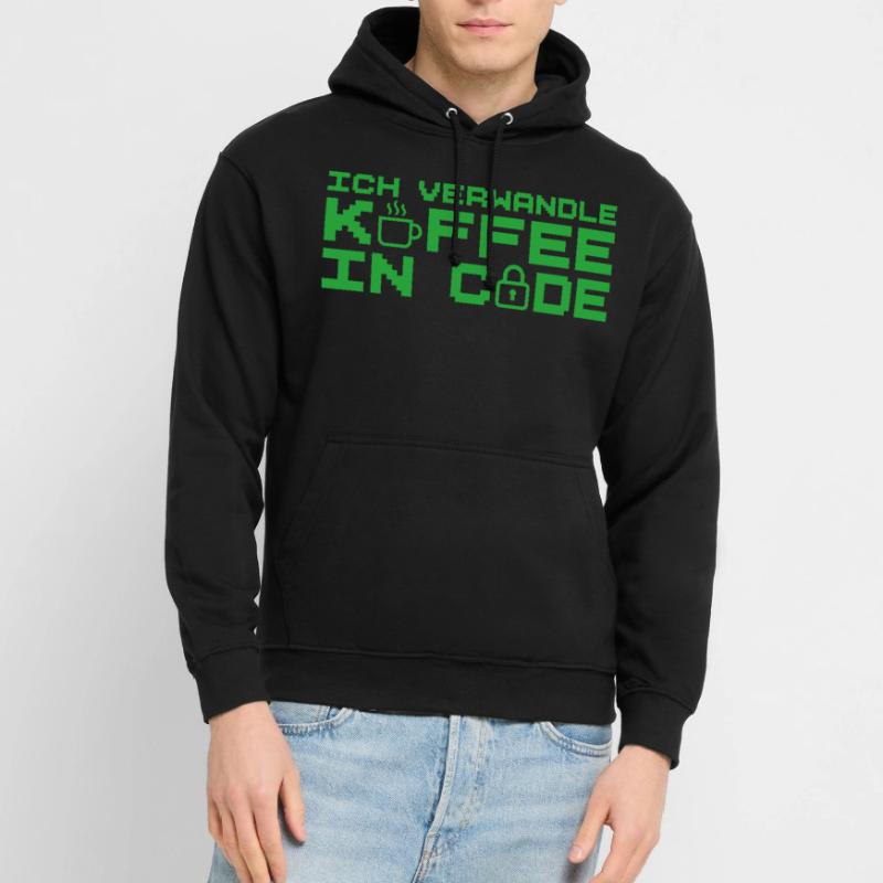 Informatik Verwandle Kaffee in Code Programmierer Unisex Hoodie