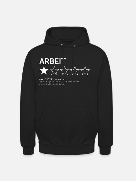 Bewertung Arbeit  - Unisex Hoodie - Schwarz