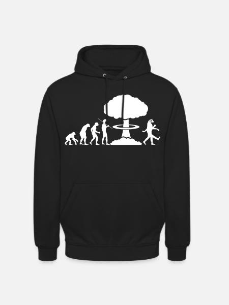 Radioactive Evolution (weiß) - Unisex Hoodie - Schwarz