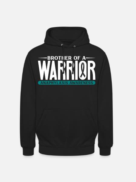 Bruder eines Kämpfers - Anaphylaxie - Unisex Hoodie - Schwarz