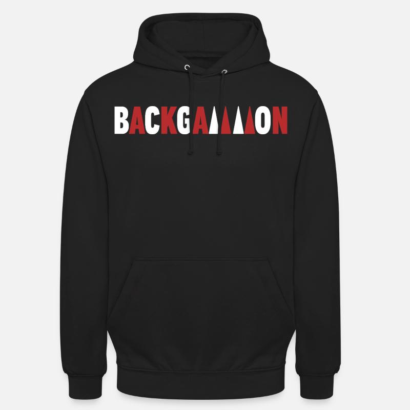 backgammon - Sweat-shirt à capuche unisexe - noir