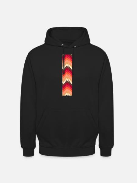 WAX AMERINDIEN MOTIF - Sweat-shirt à capuche unisexe - noir