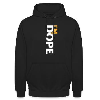 Vintage - Unisex Hoodie - Schwarz - Vorne - Alina (178cm) & Michal (187cm)