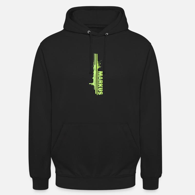Farbklecks Markus - Unisex Hoodie - Schwarz